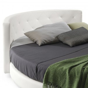 Letto curvo rotondo imbottito "Siena" Letto curvo rotondo imbottito "Siena"